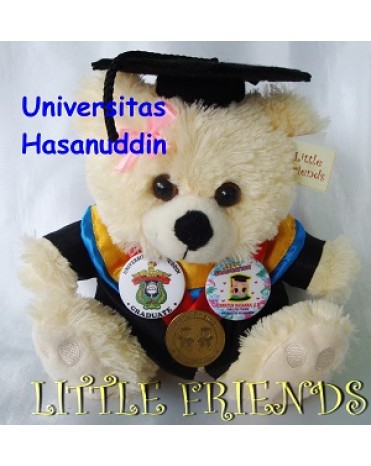 Boneka Wisuda Universitas Hasanuddin - Elektro (25 cm)